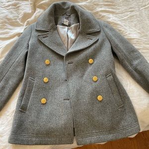 J crew majesty pea coat size 4 petite